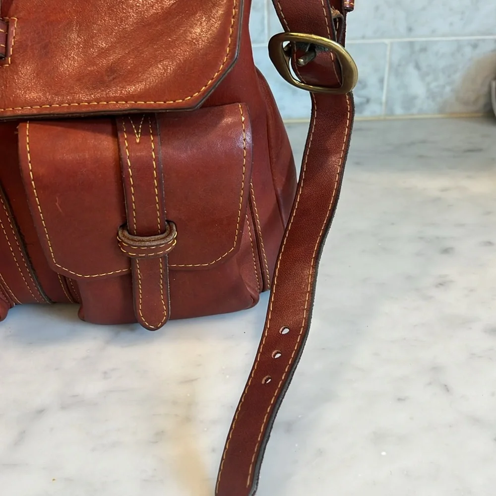 Vintage Frye Shoulder Tote‎ Message Bag As-Is
